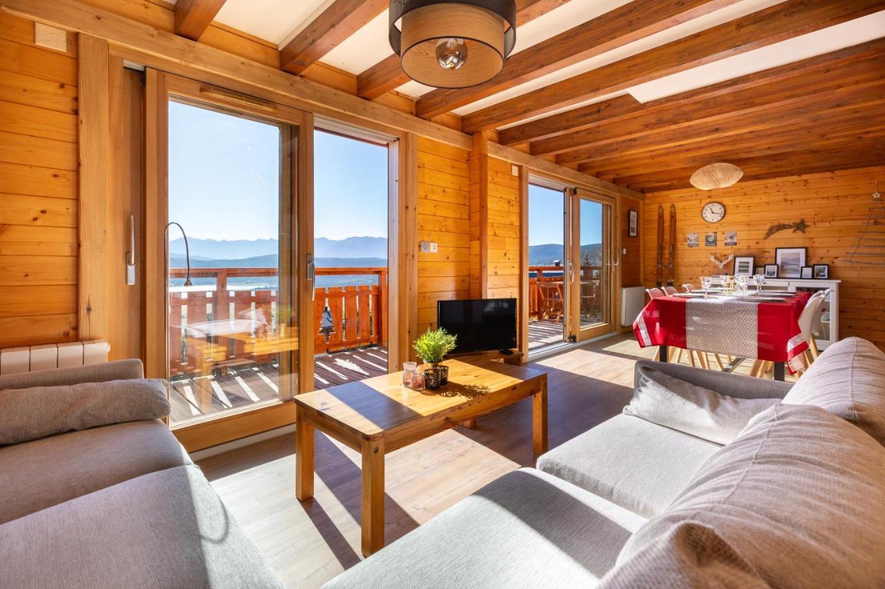 Chalet Les Tilleuls - Jolie Vue Montagne Et Lac Les Angles  Extérieur photo